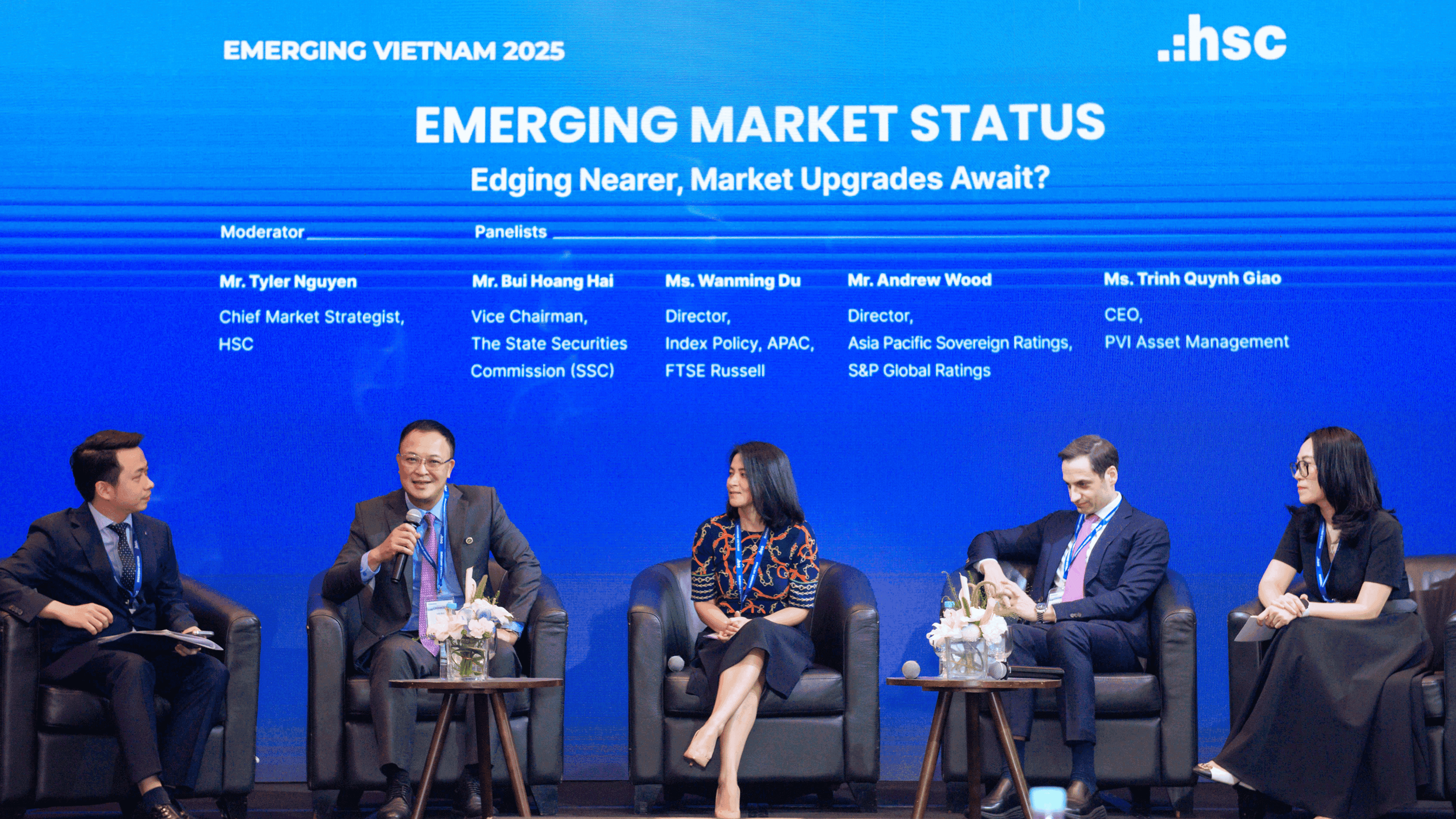 Mr. Bui Hoang Hai, Vice Chairman, The State Securities Commision (SSC), shared his perspectives on Vietnam’s Emerging Market status during the panel discussion.